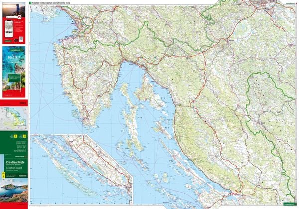 Produktbild: freytag & berndt Stra&szlig;enkarte Kroatien K&uuml;ste 1:200.000