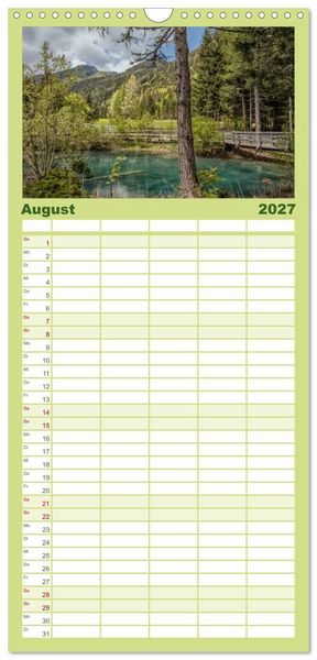 Produktbild: Familienplaner 2027 - Im S&uuml;den von &Ouml;sterreich mit 5 Spalten (Wandkalender, 21 x 45 cm) CALVENDO