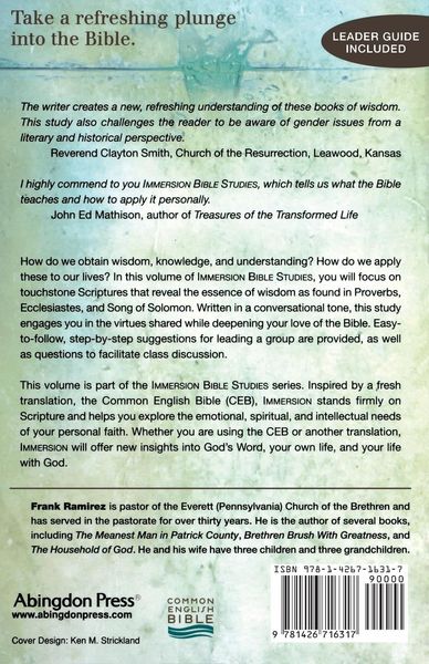 Produktbild: Immersion Bible Studies - Proverbs, Ecclesiastes, Song of Solomon