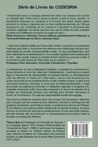 Produktbild: Intellectuels, nationalisme et ideal panafricain