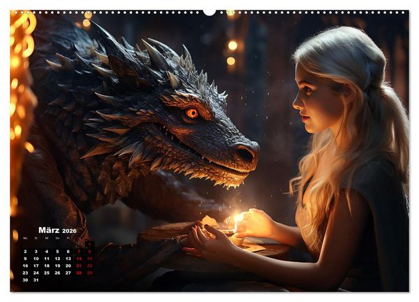 Produktbild: Verzaubert von Magie und Romantik (Wandkalender 2026 DIN A2 quer), CALVENDO Monatskalender