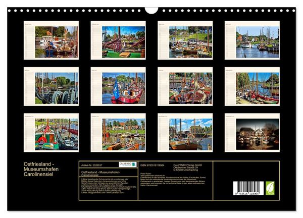 Produktbild: Ostfriesland - Museumshafen Carolinensiel (Wandkalender 2026 DIN A3 quer), CALVENDO Monatskalender
