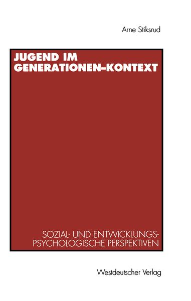Produktbild: Jugend im Generationen-Kontext