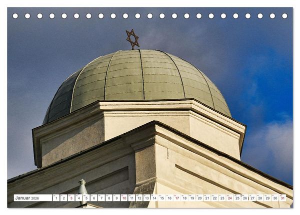 Produktbild: Synagogen im Baltikum (Tischkalender 2026 DIN A5 quer), CALVENDO Monatskalender