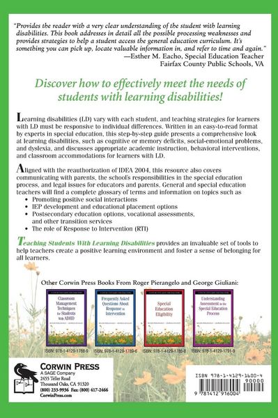 Produktbild: Teaching Students With Learning Disabilities