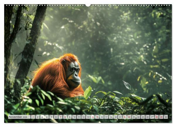 Produktbild: Wildes Leben im Regenwald (hochwertiger Premium Wandkalender 2026 DIN A2 quer), Kunstdruck in Hochglanz