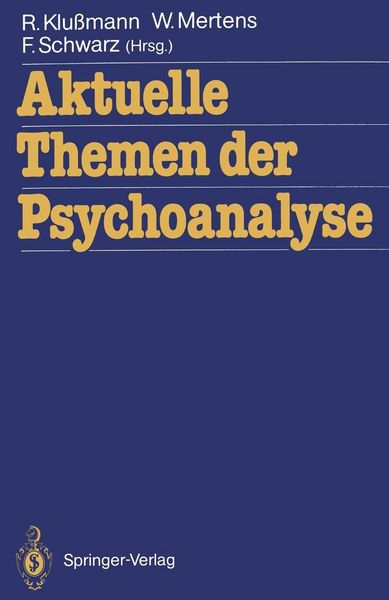 Produktbild: Aktuelle Themen der Psychoanalyse