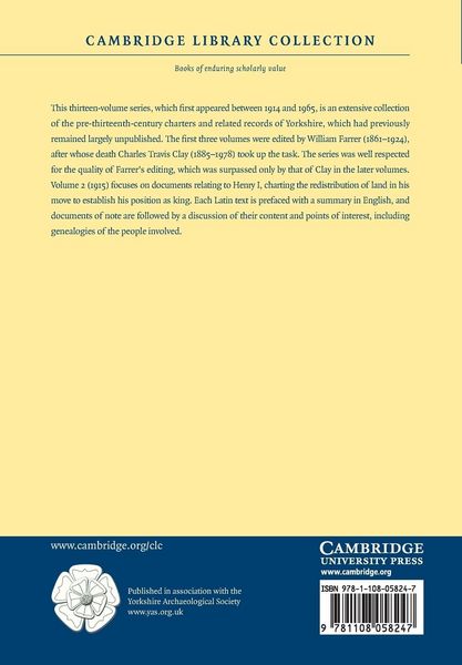 Produktbild: Early Yorkshire Charters - Volume 2