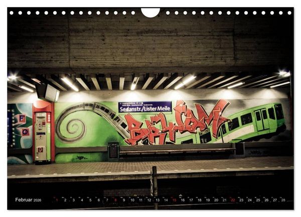 Produktbild: U-Bahn-Stationen Hannover (Wandkalender 2026 DIN A4 quer), CALVENDO Monatskalender
