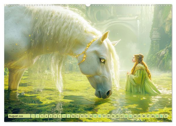Produktbild: Eine zauberhafte Fantasiewelt (Wandkalender 2026 DIN A2 quer), CALVENDO Monatskalender
