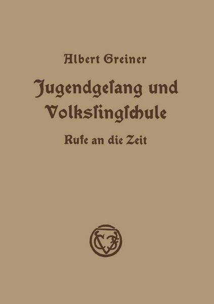 Produktbild: Jugendgesang und Volkssingschule