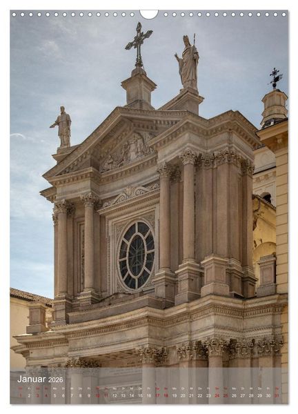 Produktbild: Turin. Geschichte und Architektur. (Wandkalender 2026 DIN A3 hoch), CALVENDO Monatskalender