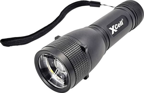 Produktbild: XCell 146362 146362 LED Taschenlampe mit Handschlaufe, mit Holster, mit Stroboskopmodus batteriebetrieben 500 lm 7 h 179 g