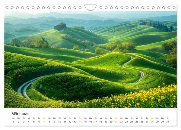 Produktbild: Stra&szlig;en und Wege (Wandkalender 2026 DIN A4 quer), CALVENDO Monatskalender