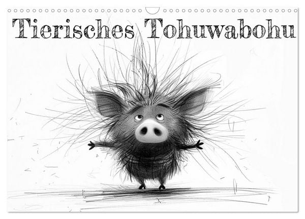 Tierisches Tohuwabohu (Wandkalender 2026 DIN A3 quer), CALVENDO Monatskalender