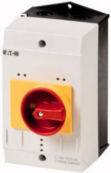 Produktbild: Eaton CI-K2-PKZ0-GR 219655 Leergeh&auml;use mit NOT-Aus-Schalter (L x B x H) 130 x 100 x 160 mm Rot, Gelb, Grau, Schwarz 1 St.