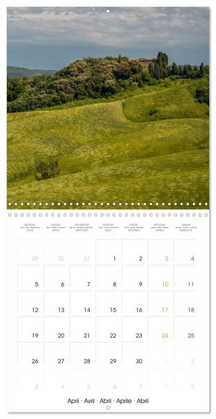 Produktbild: Toscane Nature et agriculture (Calendrier mural carr&eacute; 2027 30x30 cm) Calendrier double avec une page pour vos prises de notes