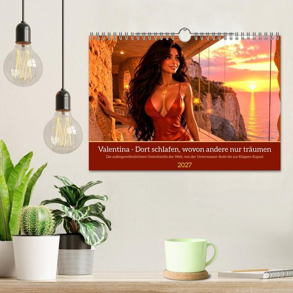 Produktbild: Valentina - Dort schlafen, wovon andere nur tr&auml;umen (Wandkalender 2027 DIN A4 quer), CALVENDO Monatskalender