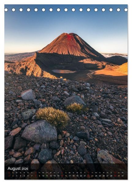Produktbild: NEUSEELAND - TRAUMZIEL AM ANDEREN ENDE DER WELT (Tischkalender 2026 DIN A5 hoch), CALVENDO Monatskalender