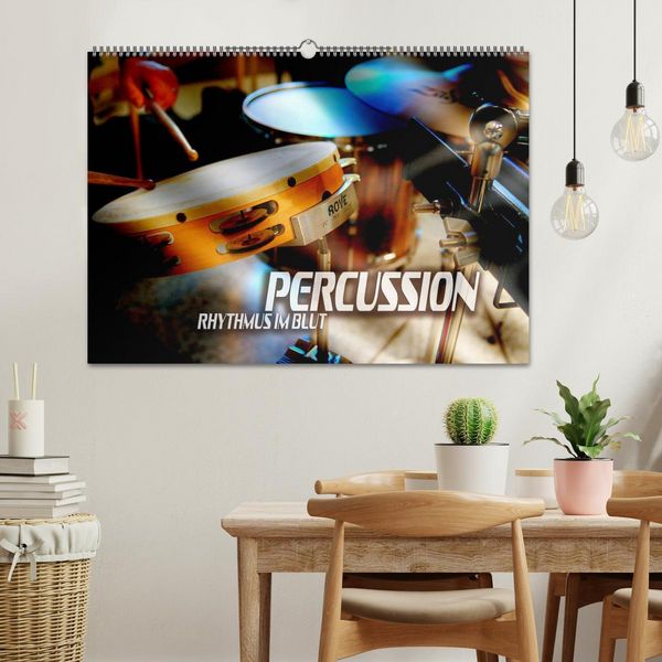 Produktbild: Percussion - Rhythmus im Blut (Wandkalender 2026 DIN A2 quer), CALVENDO Monatskalender