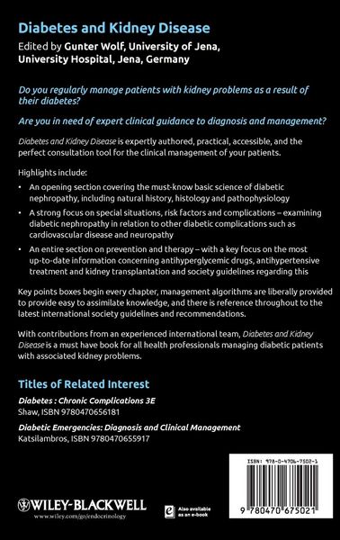 Produktbild: Diabetes and Kidney Disease. Edited by Gunter Wolf