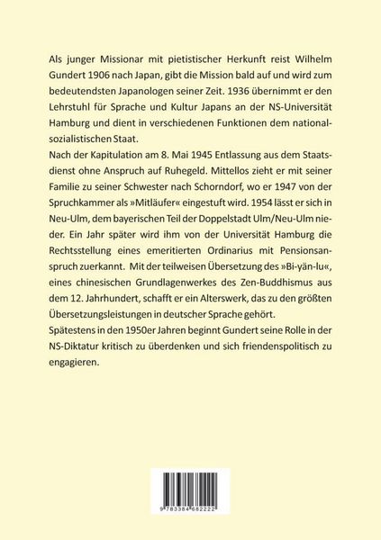 Produktbild: Der Japanologe Wilhelm Gundert