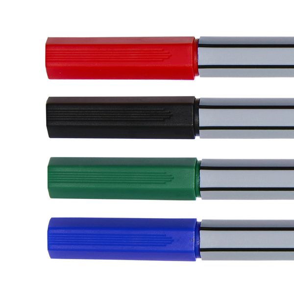 Produktbild: Idena Fineliner 0,4mm rot blau gr&uuml;n schwarz 4 St&uuml;ck