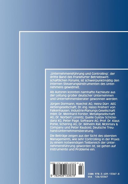 Produktbild: Unternehmensf&uuml;hrung und Controlling
