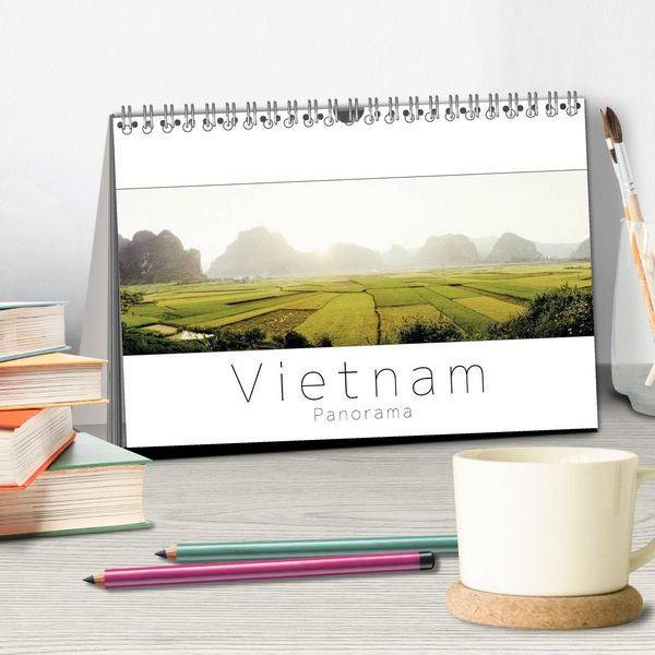 Produktbild: Vietnam Panorama (Tischkalender 2026 DIN A5 quer), CALVENDO Monatskalender