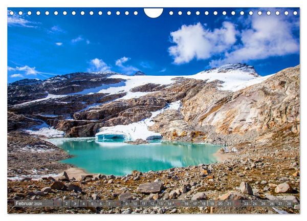Produktbild: Berge - Gletscher - Seen (Wandkalender 2026 DIN A4 quer), CALVENDO Monatskalender
