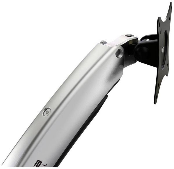 Produktbild: SpeaKa Professional SP-MM-730 Monitor-Wandhalterung 1 Display(s) 43,2cm (17") - 68,6cm (27") Schwarz/Silber H&ouml;henverstellbar