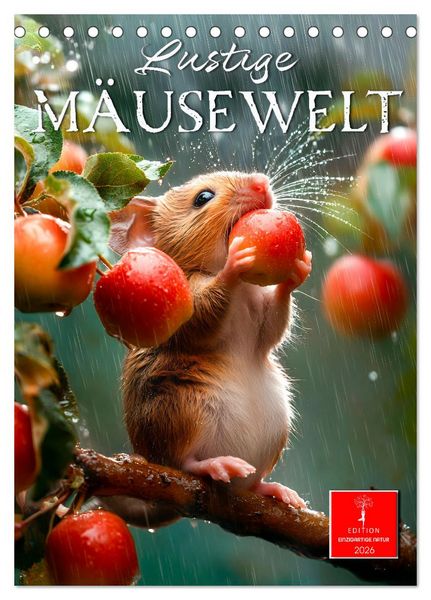 Produktbild: Lustige M&auml;usewelt (Tischkalender 2026 DIN A5 hoch), CALVENDO Monatskalender