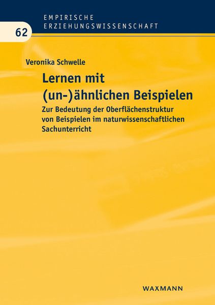 Lernen mit (un-)ähnlichen Beispielen, Taschenbuch von Veronika Schwelle, Waxmann Verlag GmbH, 9783830934608