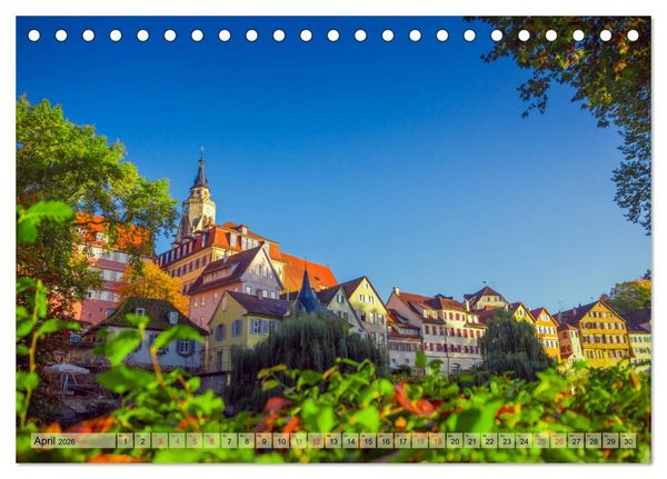 Produktbild: T&uuml;bingen - Impressionen aus der Universit&auml;tsstadt (Tischkalender 2026 DIN A5 quer), CALVENDO Monatskalender