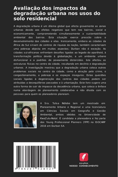 Produktbild: Avalia&ccedil;&atilde;o dos impactos da degrada&ccedil;&atilde;o urbana nos usos do solo residencial