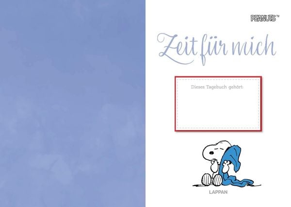 Produktbild: Peanuts Geschenkbuch: Zeit f&uuml;r mich