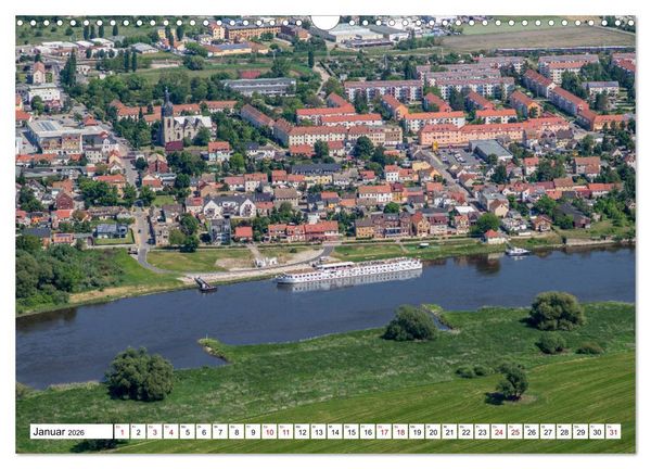 Produktbild: Lutherstadt Wittenberg - Stadt der Reformation aus der Vogelperspektive (Wandkalender 2026 DIN A3 quer), CALVENDO Monatskalender
