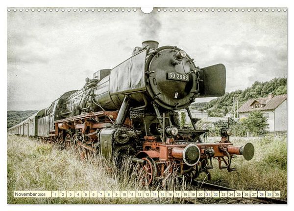 Produktbild: Dampfloks - eindrucksvolle Lokomotiven (Wandkalender 2026 DIN A3 quer), CALVENDO Monatskalender