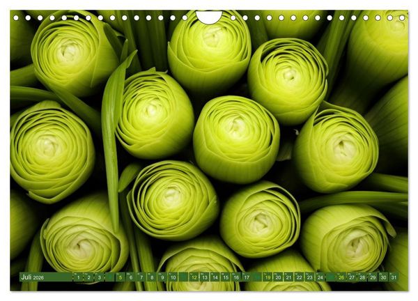 Produktbild: GR&Uuml;N - Gem&uuml;se und Obst - Knackig und Frisch (Wandkalender 2026 DIN A4 quer), CALVENDO Monatskalender