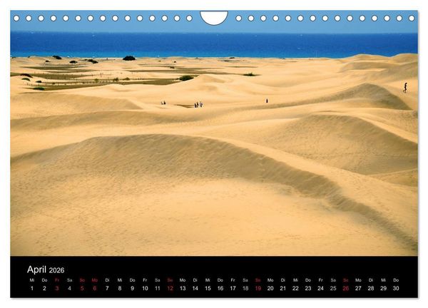 Produktbild: GRAN CANARIA/D&uuml;nen von Maspalomas (Wandkalender 2026 DIN A4 quer), CALVENDO Monatskalender