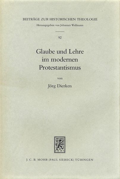 Produktbild: Glaube und Lehre im modernen Protestantismus