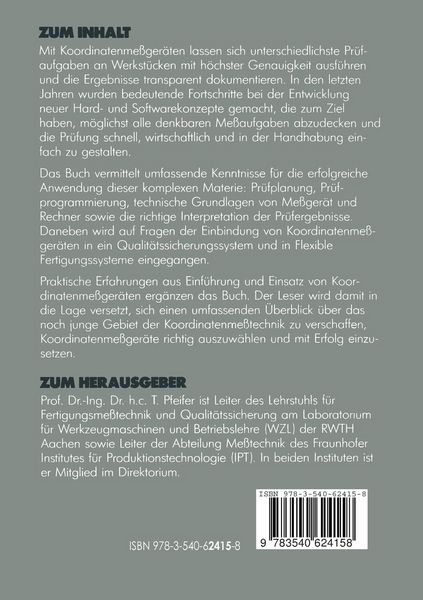Produktbild: Koordinatenme&szlig;technik f&uuml;r die Qualit&auml;tssicherung