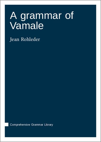 Produktbild: A grammar of Vamale