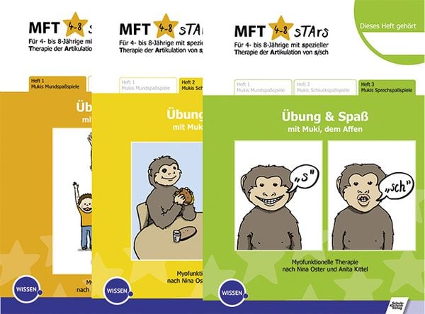 Produktbild: MFT Stars 3 Hefte Mukis Mund-, Schluck-, Sprechspa&szlig;spiele (Set)