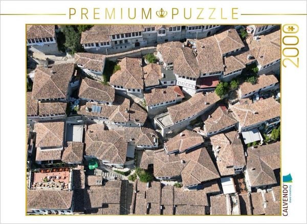 CALVENDO Puzzle Dächer der Altstadt von Berat | 2000 Teile Lege-Größe 90x67cm Foto-Puzzle für glückliche Stunden