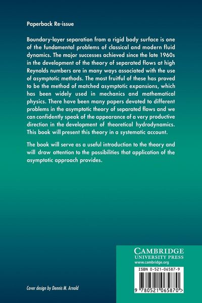 Produktbild: Asymptotic Theory of Separated Flows