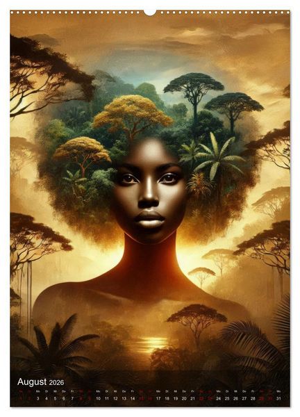 Produktbild: Feminine Facetten - Portraits in Doppelbelichtung (Wandkalender 2026 DIN A2 hoch), CALVENDO Monatskalender