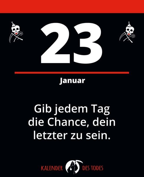 Produktbild: Der schwarze Kalender