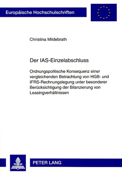 Produktbild: Der IAS-Einzelabschluss