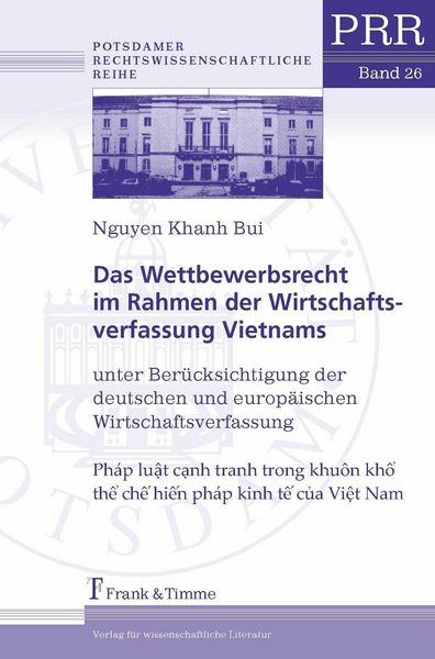 Produktbild: Das Wettbewerbsrecht im Rahmen der Wirtschaftsverfassung Vietnams